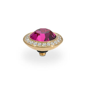 Tondo de luxe 13 mm gold fuchsia