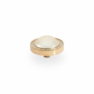 Canino de luxe 10,5 mm gold , pearl