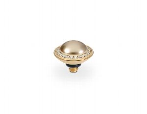 Tondo de luxe  9 mm gold , bronze pearl